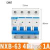 Chint NXB Air Switch Circuit Breaker: 1P, 2P, 3P, 4P Household Type D Three-Phase Disconnector 380V.