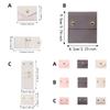 Foldable Necklace Ring Packing Bag Small Earrings Organizer Mini Jewelry Display Bag  Travel