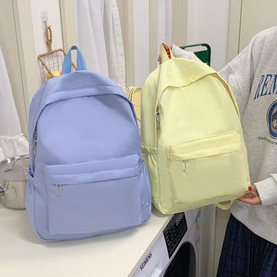 Schulranzen für Studenten mit großem Fassungsvermögen, Unifarbe, Entlastend, Rucksack für Damen, Reisetasche