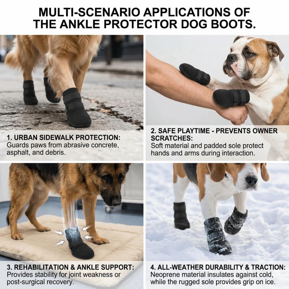 2pcs Adjustable Fit Dog Socks Anti Slip Sole Dog Foot Cover Dog Booties  Beach Activities