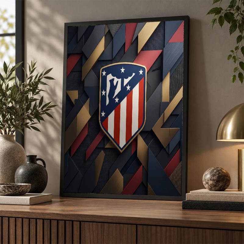 Atletico Madrid Diamond Painting Kit 5D Full Drill DIY Diamond Mosaic Wall Art Home Decor