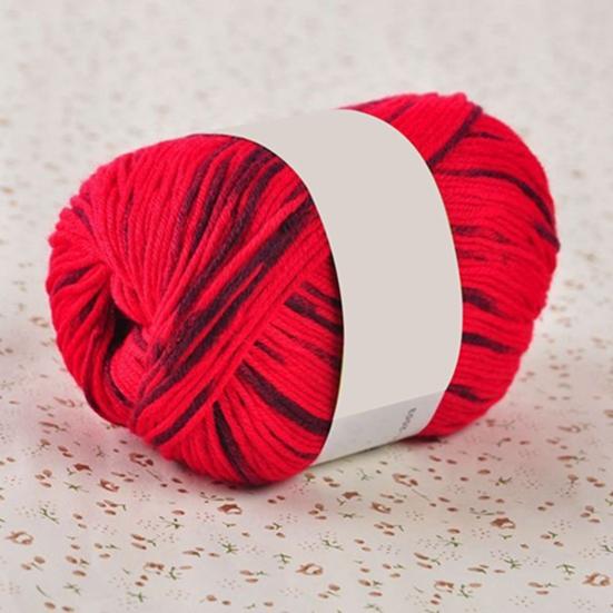 50g weiches, bequemes Wollgarn in fester Farbe zum Selbermachen, Handstricken, gewebter Häkelfaden
