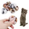 9Pcs Pet Cat Plush Leopard Ball with Catnip Safety Training Playing Interactive Toy
