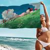 K-Kikis CARTOON D-Delivery Microfiber Blanket Quick Drying Beach Towels Oversized Printing Super Absorbent Pool Towel Blanket