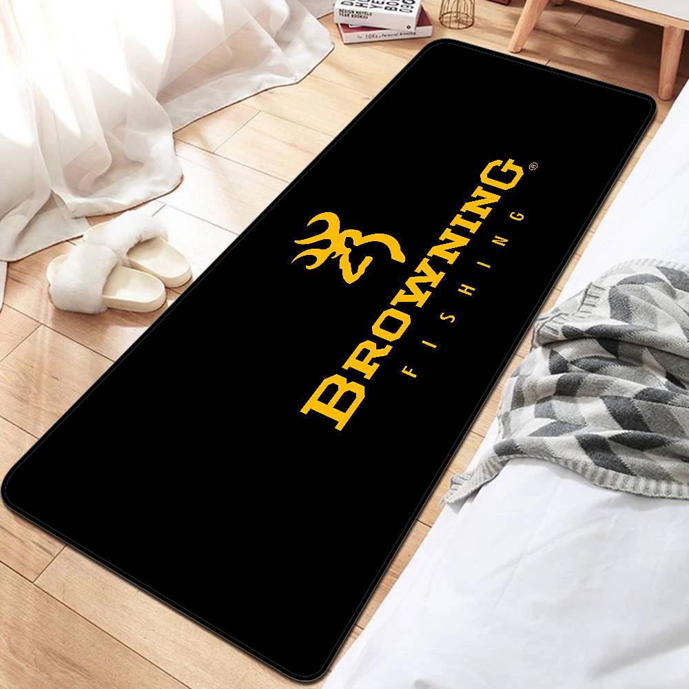 B-Browning Logo Bathroom Mat Kids Room Bedroom Decoration Balcony Anti-Slip Doormat Living Room Welcome Rug