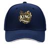 Royal King Crest Typography Emblem Sandwich Baseball Cap Sun Cap Outdoor Workouts Hat