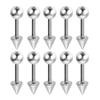 2/5/10Pcs Medical Stainless Steel Labret, Lip Piercing Jewelry Tragus Cartilage Ear Studs Earrings For Women / Men Trend