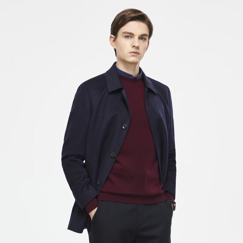 Youngor Men's Wool & Cashmere Blend Overcoat