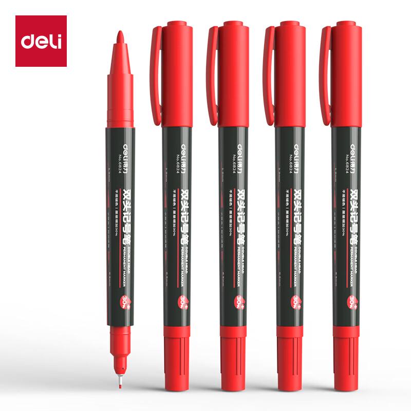 Deli Dual-Tip Marker Pen 6824