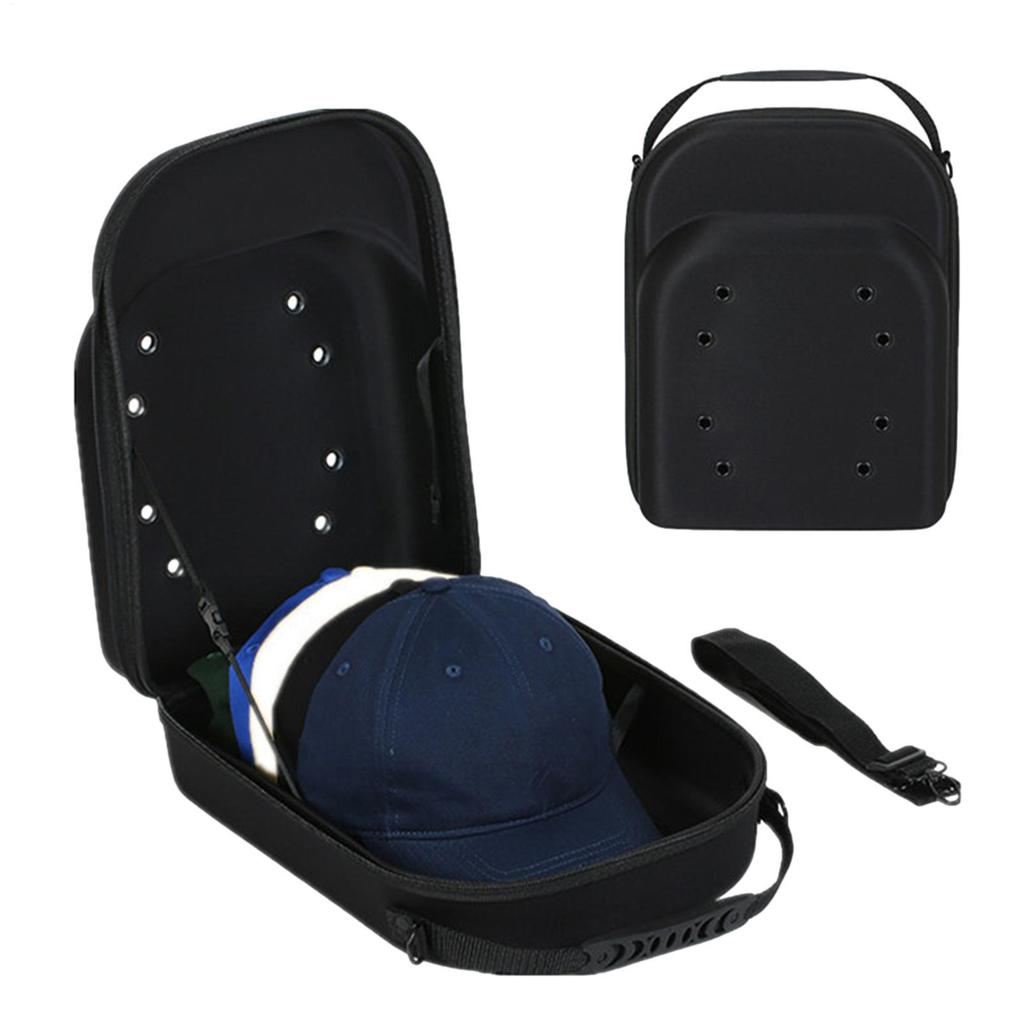 EVA Hat Carrier Case with Shoulder Strap and Carabiner pressure-resistant baseball cap storage bag Hat Organizer