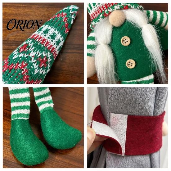 Curtain Buckle for Living Room Christmas Plush Gnome Buckle, Scandinavian Santa Doll Tiebacks, Cute Decor Faceless Dwarf Holdback Fastener Holiday