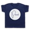 Poet Hipster Retro Hipster Slogan Writer Artist Kids Childs T-Shirt