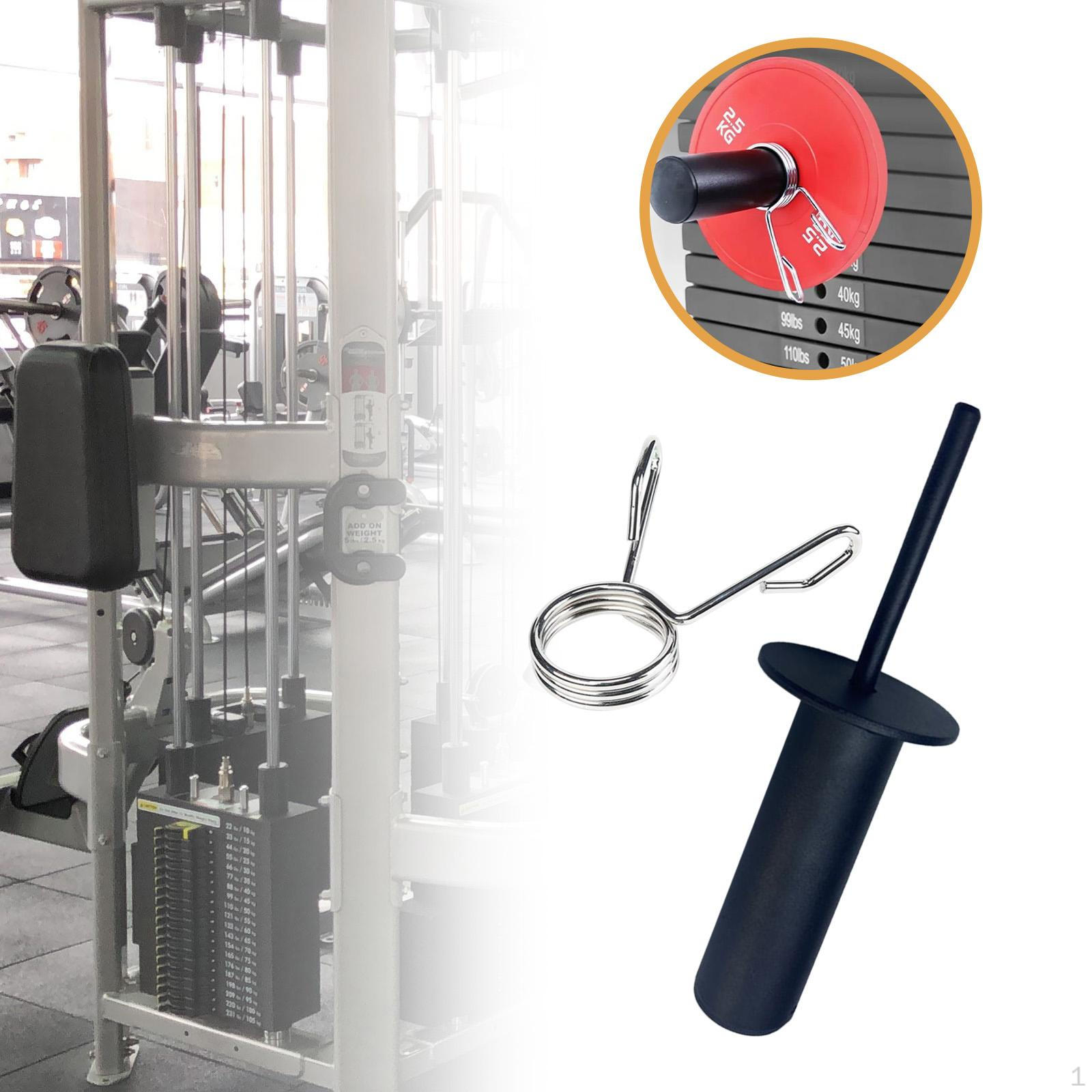 Reinforced Weight Stack Pin Barbell Parts Workout Steel Maximum Additional Load Capacity 60 kg 80mm