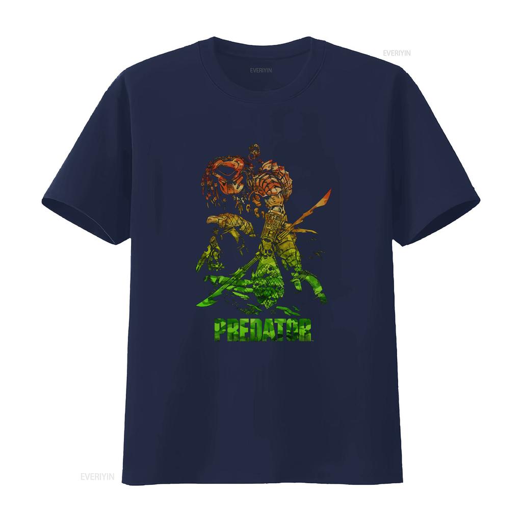Predator Camo T Shirt Licensed Sci Fi Alien Movie Retro Classic Black vintage Washed fashion Slightly designer clothes Unisex