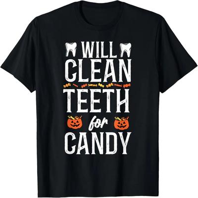 T-shirt Halloween Dentiste Assistant Dentaire Hygiéniste