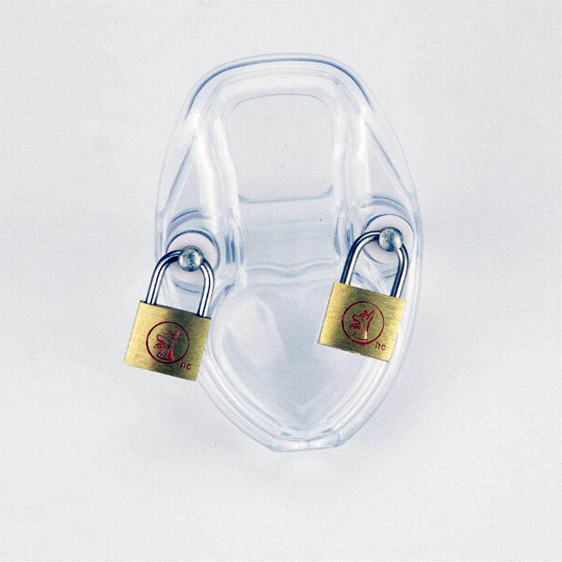 Silicone Alternative Toys Male Chastity Device Men's Cage Penis Ring With Padlock Adult Sex Toys Game 2 Cock Ring Chastity
