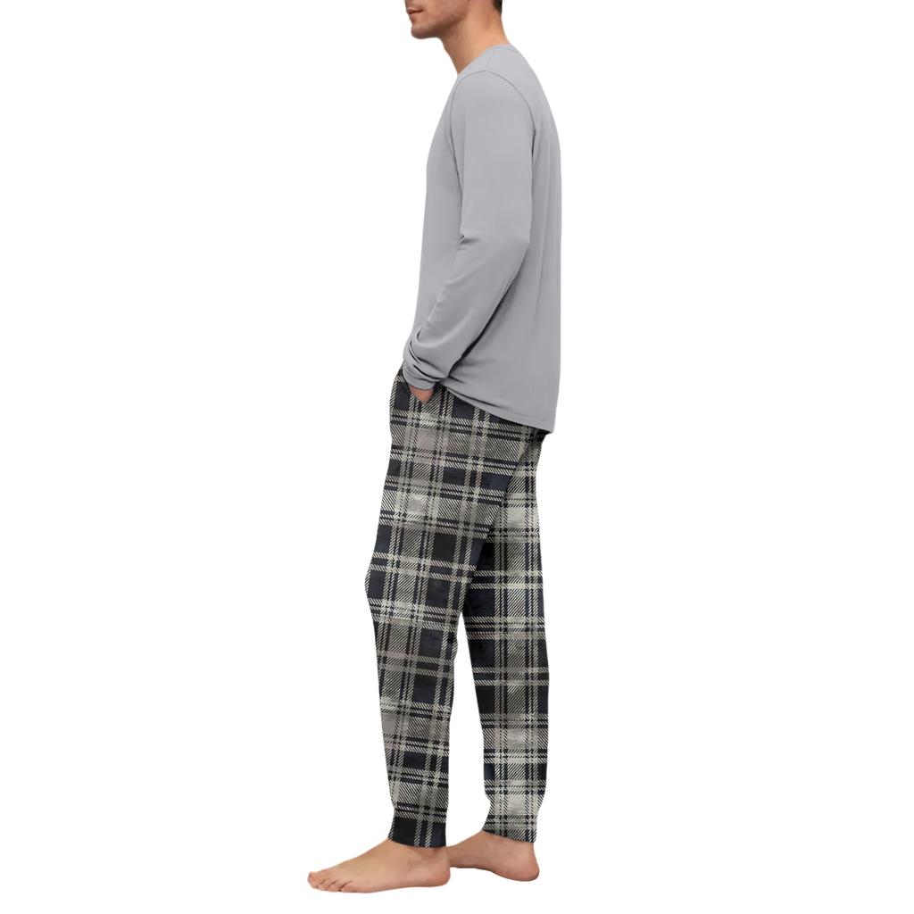 Men's Pajama Set, Long Sleeve And Long Pants, Two-piece Set