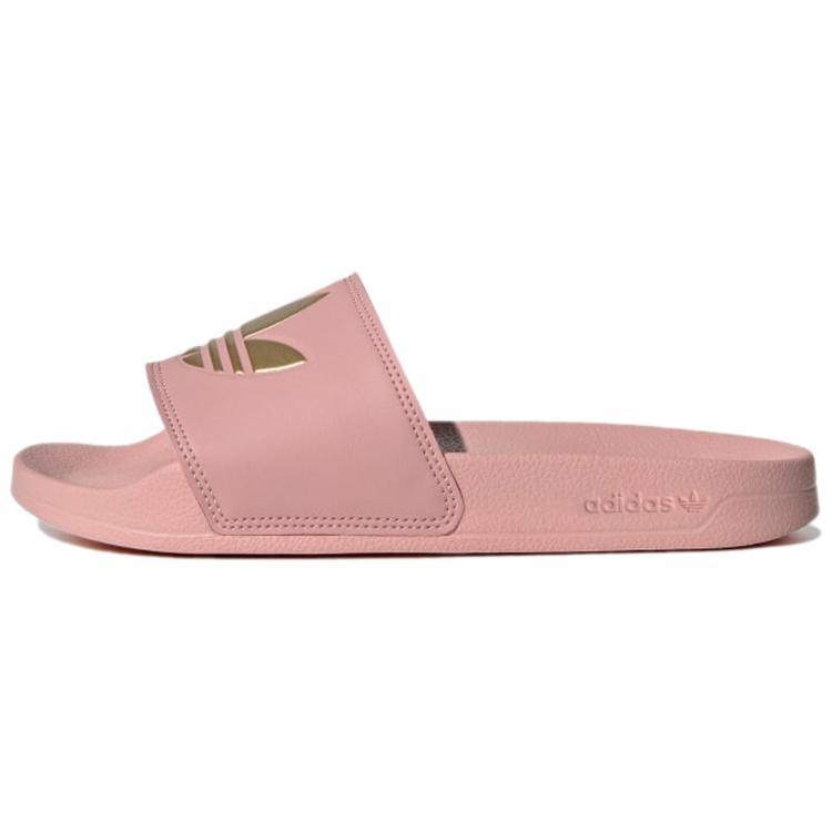 New Adidas Originals Adilette Lite Slides Wonder Mauve Matte Gold Women's