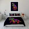 "Glow Dinosaur Art Decor Set" Soft Comfortable Duvet Cover Bedding Set Included 1*Duvet Cover & 2*Pillowcases gift