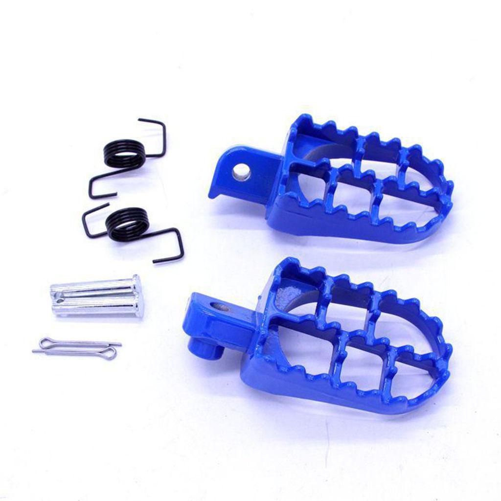 Footrest Footpegs Assembly for Yamaha PW50 PW80 for Honda XR50 XR70 CRF 50/70/80/100 Pit Dirt Bike Blue