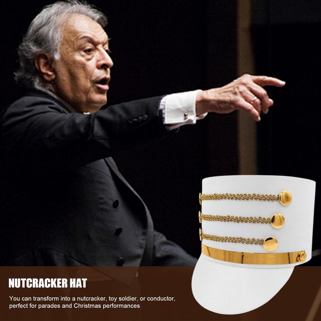 Nutcracker Toy Soldier Hat Soldier Band Major Cosplay Accessory Hat Creative Adults Costume Nutcracker Hat Performance Cosplay