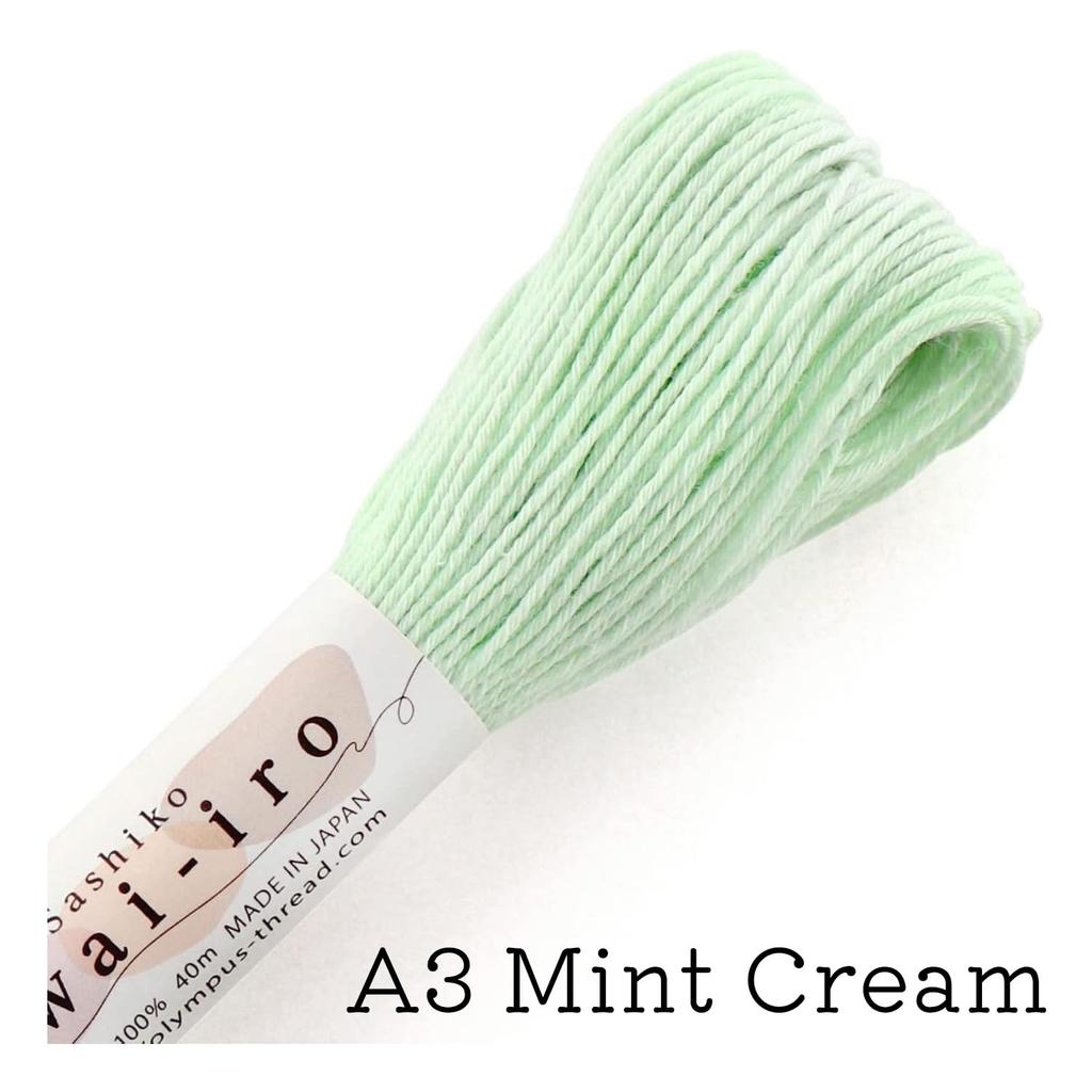 Olympus Sashiko Sashiko Muted 10 Colors Thread, Awai-iro (Awai-iro) - Colors, 40m, (OLY-A-10SET)