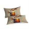 Vibrant Comfortable Fishing Themed 3D Digital Print Polyester with Pillowcases Machine Washable Season Comfort No Included Comforter