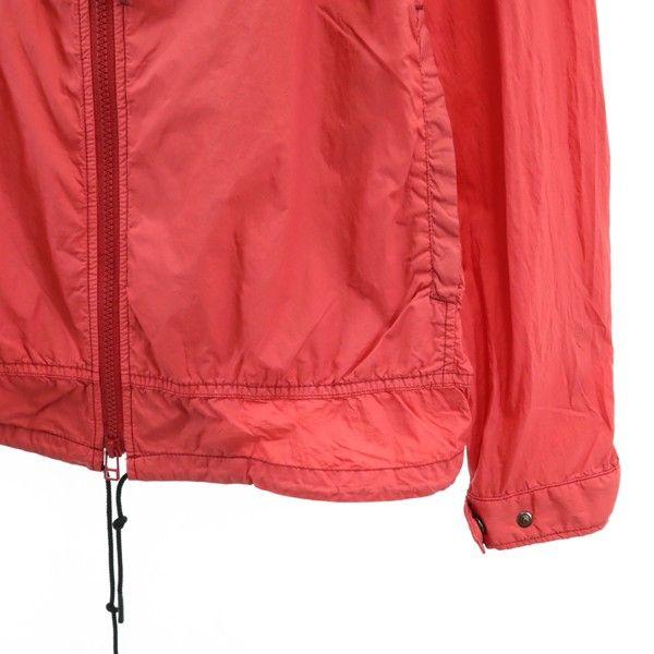Unused Johnbull Long Sleeve Garment Die Zip Hoodie L Red Nylon Men's Used