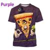 Funny New Pizza Tričko s 3D potiskem Muži Ženy Děti Neformální Chutné Jídlo Grafika Styl Harajuku Streetwear Top Trička