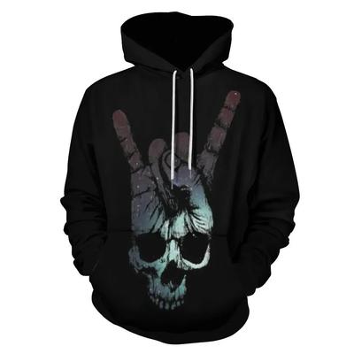 New Annual Explosive Halloween Skull Loose Hoodie 3D Printed Men's and Women's Fashion Hip-hop Jumper Casual Long Sleeves