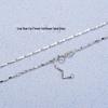 Heart-Shaped Pendant 925 Sterling Silver Necklace - Korean Style Clavicle Chain Christmas Gift