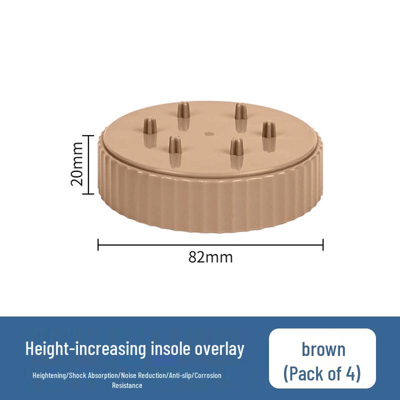 Adjustable Anti-Slip Table Leg Heightening Pads for Furniture, Coffee Tables, and Washing Machines