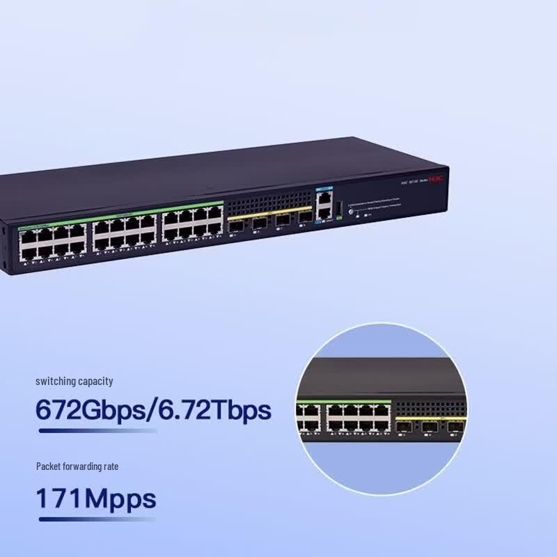 H3C S5135S-24T4X-EI-Q 24-Port Gigabit Managed Switch