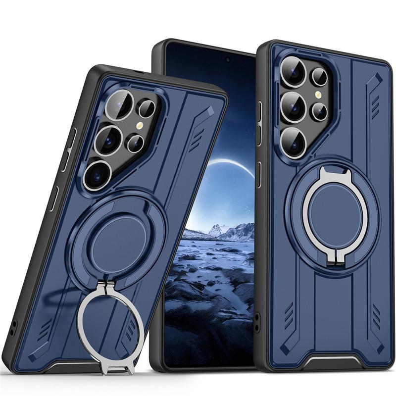 The New Samsung A16 Magnetic Rotating Stand Anti Drop Case for S25 Ultra Lingsheng Phone Case