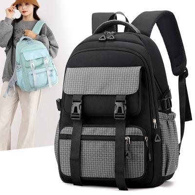 Primary School Student Backpack for Women Outdoor Sports and Leisure Travel Backpack Multi-layer Storage Junior and Senior High School Backpack