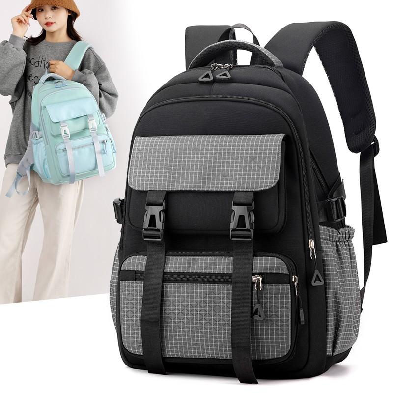 Primary School Student Backpack for Women Outdoor Sports and Leisure Travel Backpack Multi-layer Storage Junior and Senior High School Backpack