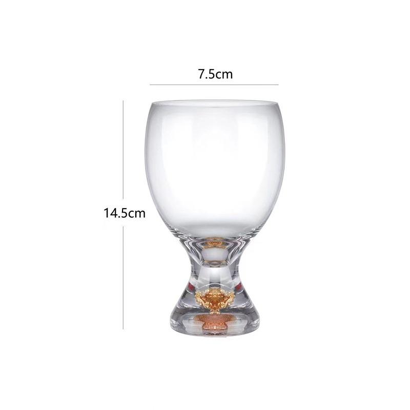 100ml/335ml/370ml Creative Crystal Gold Foil Wine Glass Exquisite Glass Cup Cocktail Glass Craft Beer Cup Party Bar Accessories