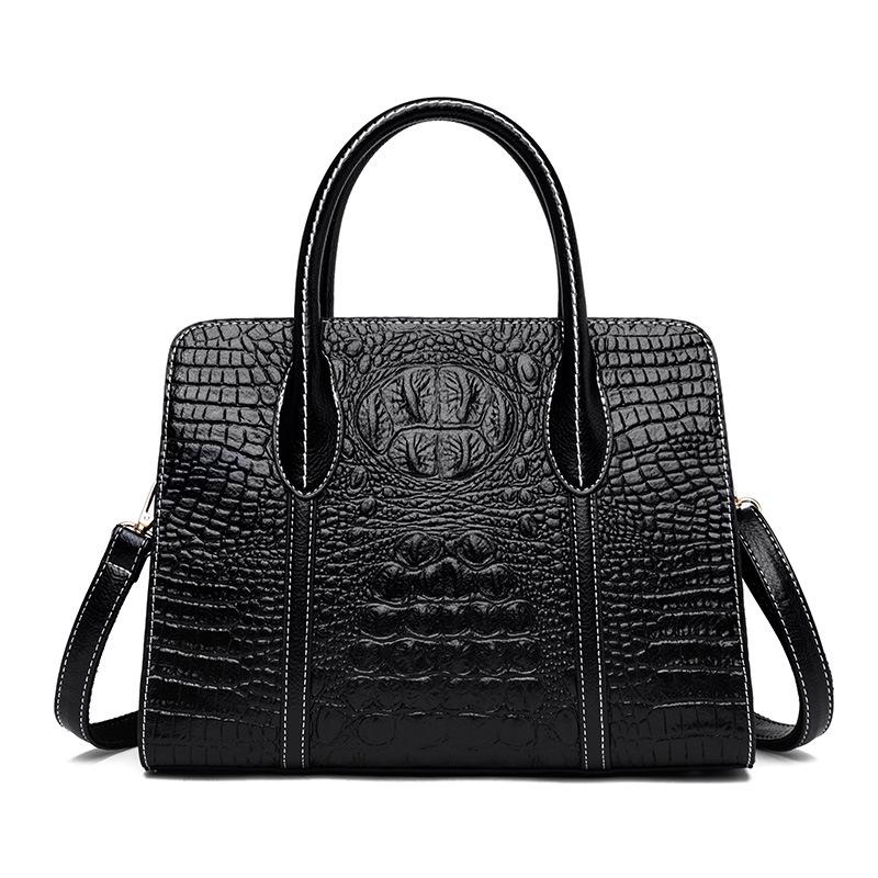 Johnature Fashion Women Big Bag Versatile Commuter Elegant Leather Handbag Leisure Large Capacity Shoulder & Crossbody Bags