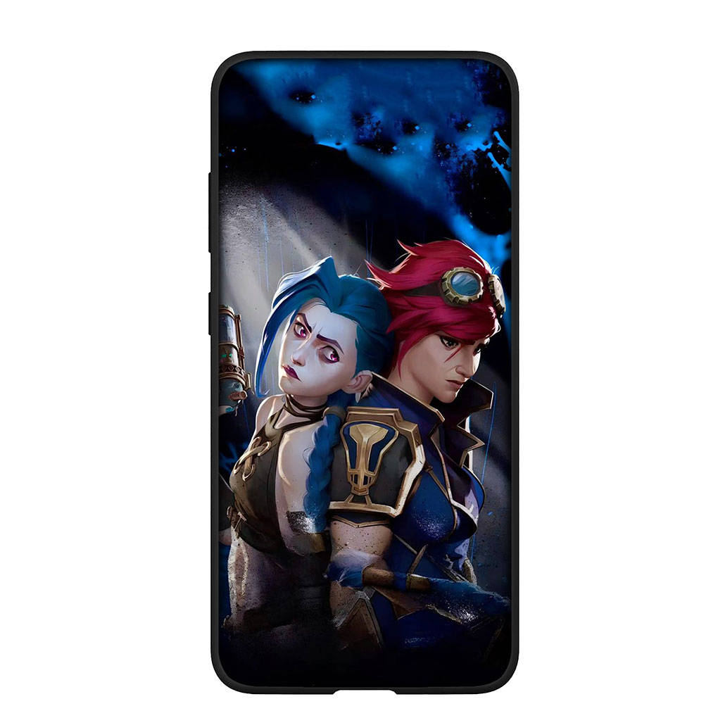 

для iPhone 16 15 X XR Samsung Galaxy S24 S23 Plus Xiaomi Redmi Note 13 12 11 Pro Max 9 10 14 OPPO Huawei Чехол Arcanes Wallpaper Jinx Vi Чехол для телефона for iPhone X