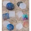 3Shapes Handmade Round Square Coaster Resin Mold Tea Mat Tray Coaster Epoxy Resin Silicone Casting Molds Art Craft Tool