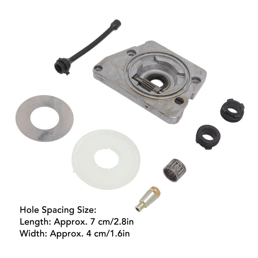 Silbernes Ölpumpen-Schneckenrad Metall Rund Kupplungs-Staubschutz Einfach zu montieren Kompakt für HUSQVARNA 61 66 266 268 266XP 268XP 272XP