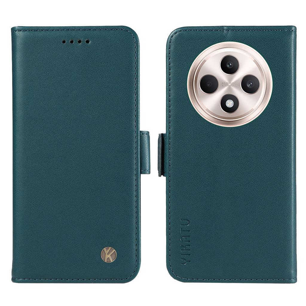 For Oppo Reno12 F 4G Case Wallet Leather Phone Cover Sided-Magnetic Clasp