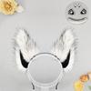 Halloween Wolf Costume Set: Plush Ear Headband Paw Gloves Tail Cosplay Party Dress-Up