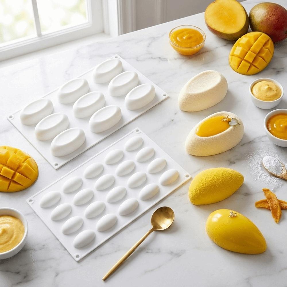 Waterdrop Shape Cake Mold Flexible Dessert Mold Easy To Clean Chocolate Mold Mousse Cake Making