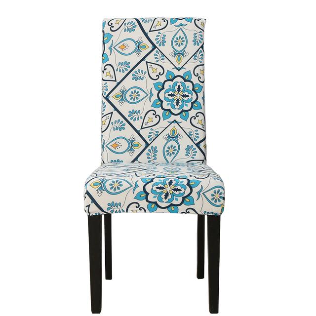 Floral Chair Covers For Dining Room Printed Stretchable Dining Chair Slipcover Washable Removable For Kitchen Hotel Restaurant