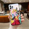 Disney Princess Phone Case for Redmi Note 12 12S 12C 13 13C 13R 14 14S 14R 14C 11A 13X A3 A3X A4 A5 Pro Max Plus