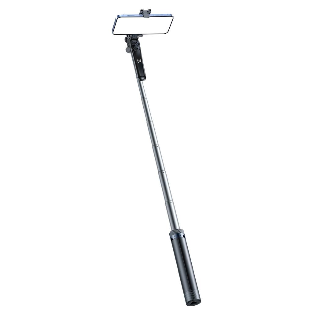 Selfie stick kijek z uchwytem do smartfona teleskopowy tripod 1.3m - czarny