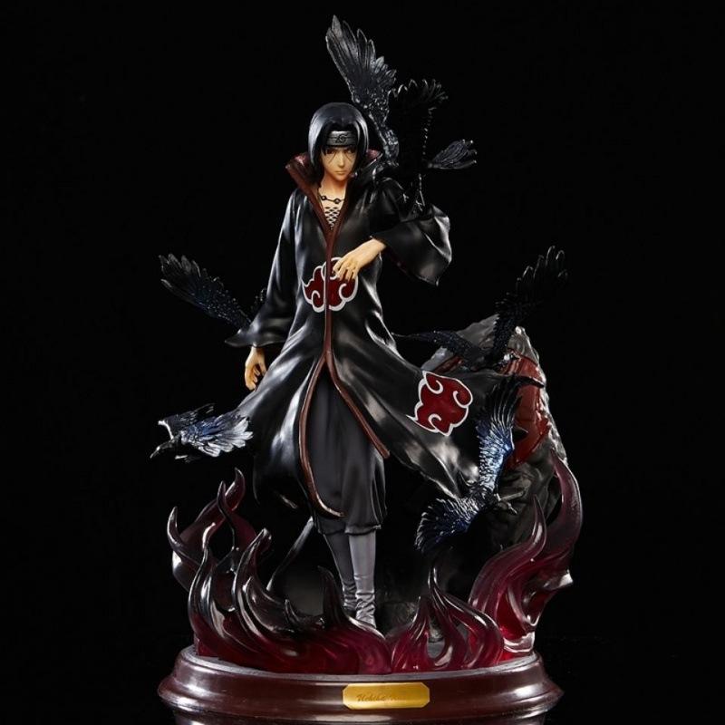 28cm Beliebtes Naruto Anime Modell Uchiha Itachi Statue Spielzeug Heimdeko Ornament für Freund Geschenk