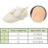 White Color Princess Shoes Non-Slip Sole Rubber Sole Shoes New Toddler Shoes  for 0-15 Month