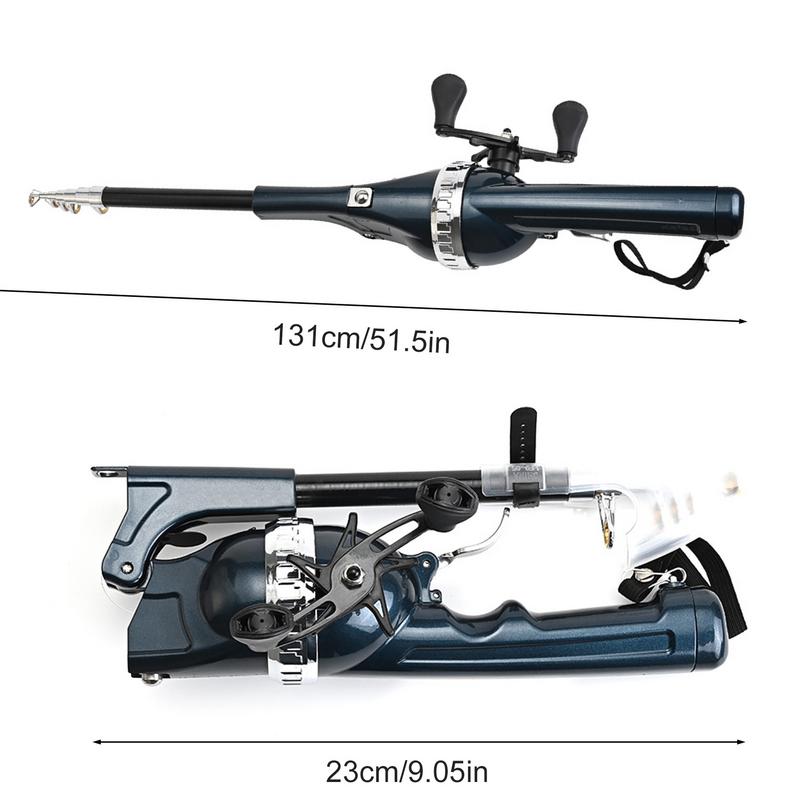 Folding Fishing Rod Ultra Short Fishing Pole Section Collapsible Fishing Pole Travel Fishing Rod Double Rocker Rods